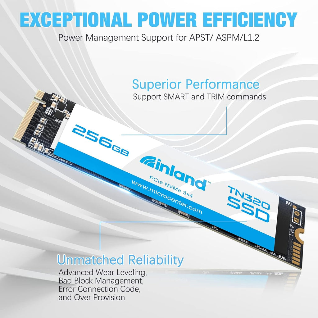 TN320 256GB Nvme M.2 Pcie Gen3X4 2280 Internal Solid State Drive SSD | up to 2,000Mb/S Read 1,600Mb/S Write, 5X Speed of SATA III, 3D NAND, Shock-Resistance, Storage for Laptop & PC Desktop