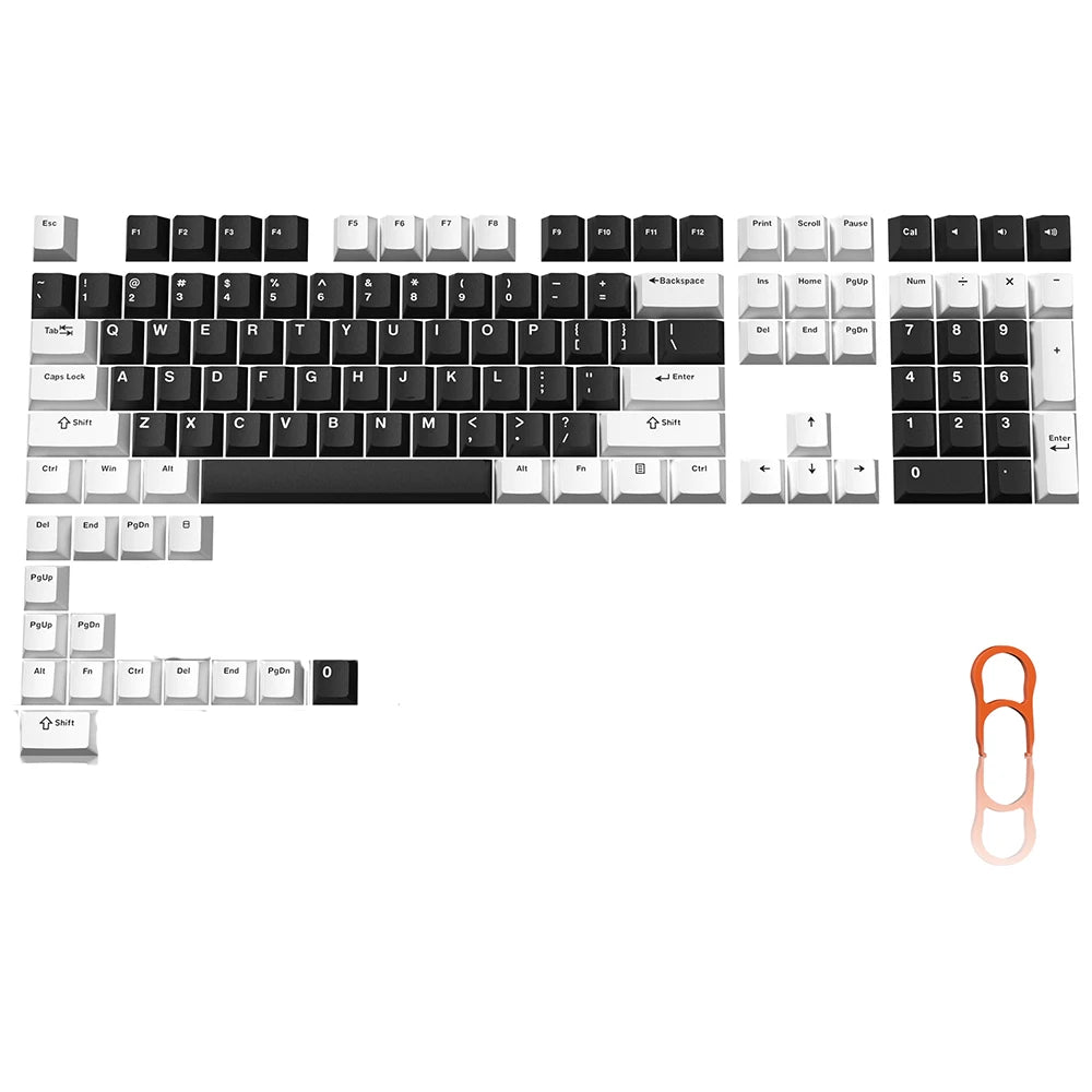 168 Keys Double Shot PBT Keycap Custom Keycap Cherry Profile Keyboard Keycaps for Cherry Gateron MX Switches Gaming Keyboard